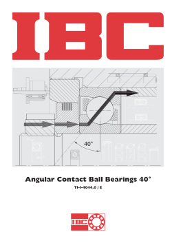 IBC Angular Contact Ball Bearings