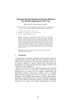 Chemical-disease Relations Extraction Based on The