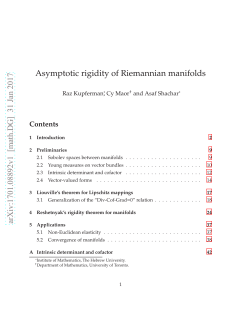 Asymptotic rigidity of Riemannian manifolds