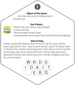 Object of the Game Score the most points by finding