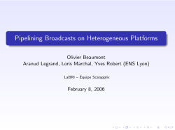 Pipelining Broadcasts on Heterogeneous Platforms