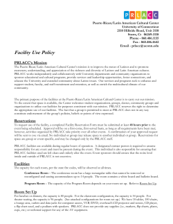 Women`s Center Program Space - Puerto Rican/Latin American