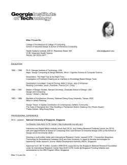 PIs: Michael Mumford, Ellen Yi-Luen Do, Dean Hougen