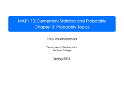 Elementary Statistics and Probability Chapter 3