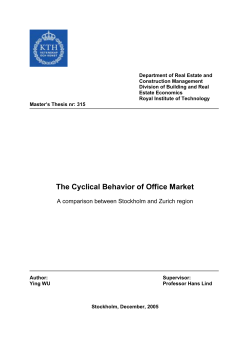 The Cyclical Behavior of Office Market