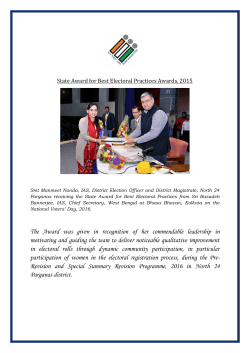 The Award was given in recognition of her commendable leadership