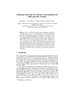 Getting the Best from Two Worlds: Converting Between OBO and