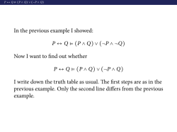 (P &and; Q) &or; (&not;P - The Logic Manual