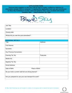 nexus fostering - Blue Sky Fostering