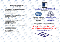 București, 11-12 nov. 2011 - Asociatia Generala a Economistilor din