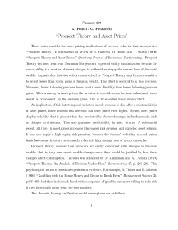 28) Prospect Theory and Asset Prices