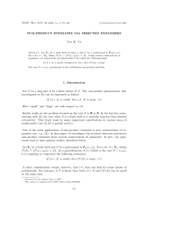 SUM-PRODUCT ESTIMATES VIA DIRECTED EXPANDERS Van H