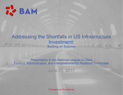 Addressing the Shortfalls in U.S. Infrastructure