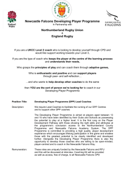 DPP Lead Coaches Job Description