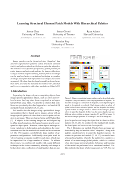 Learning Structural Element Patch Models With