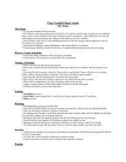 Flag Football Study Guide