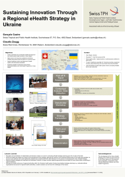 Sustaining Innovation Through a Regional eHealth Strategy in Ukraine