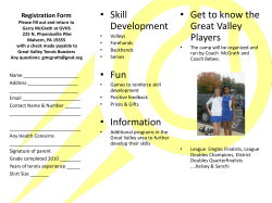 Registration Form Please fill out and return to Gerry McGrath GVHS