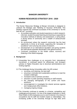 bangor university human resources strategy 2016