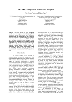 MAC-PHY dialogue with MUD - array