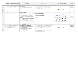 specific objectives - Australian Curriculum Lessons