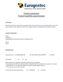 Order form - Eurogentec