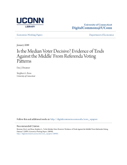 Is the Median Voter Decisive? Evidence of