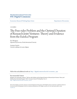The Free-rider Problem and the Optimal Duration of Research Joint