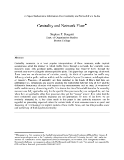 Centrality and Network Flow