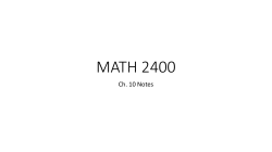 MATH 2400 - dustintench
