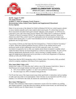 SINA Parent Letter - Ottumwa Community School District