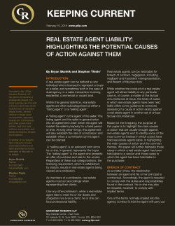 Real Estate Agent Liability