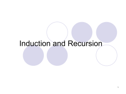 Induction and Recursion