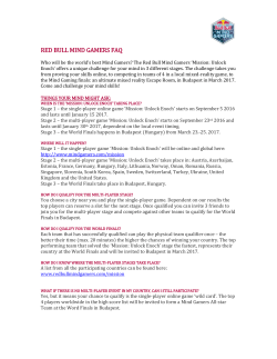 RED BULL MIND GAMERS FAQ