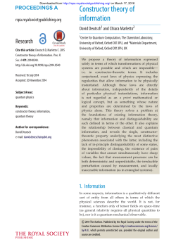 Paper - Constructor Theory