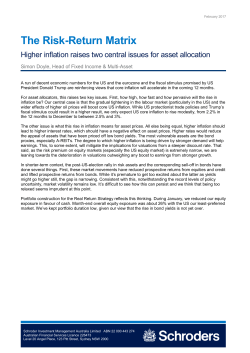 The Risk-Return Matrix