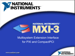 MXI-3 Overview