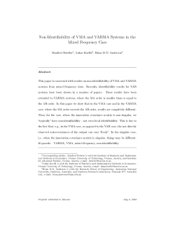 Non-Identifiability of VMA and VARMA Systems in the Mixed