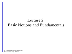 2. Basic Notions and Fundamentals