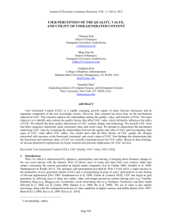 user perception of the quality, value, and utility of user