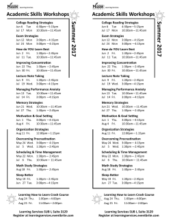 Sum mer 2017 Sum mer 2017