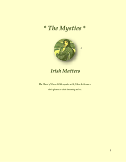 The Mysties - Oscar Wilde