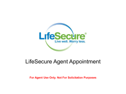 QUICK Agent Appointment Process