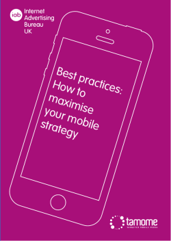 Best practices: How to maximise your mobile strategy
