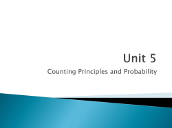 Counting and Probability and Statistics