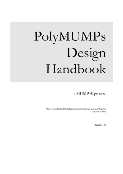 PolyMUMPs DR 13 0