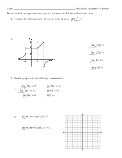 PreCalc Quarterly 4 Review Sheet