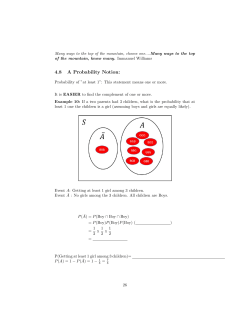 4.8 A Probability Notion - AMS007, Spring 17, Section 02
