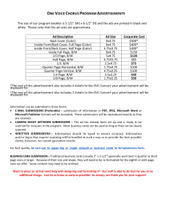 Personal/Non-Profit Ad Submission Form