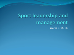 Sports leaders powerpoint File